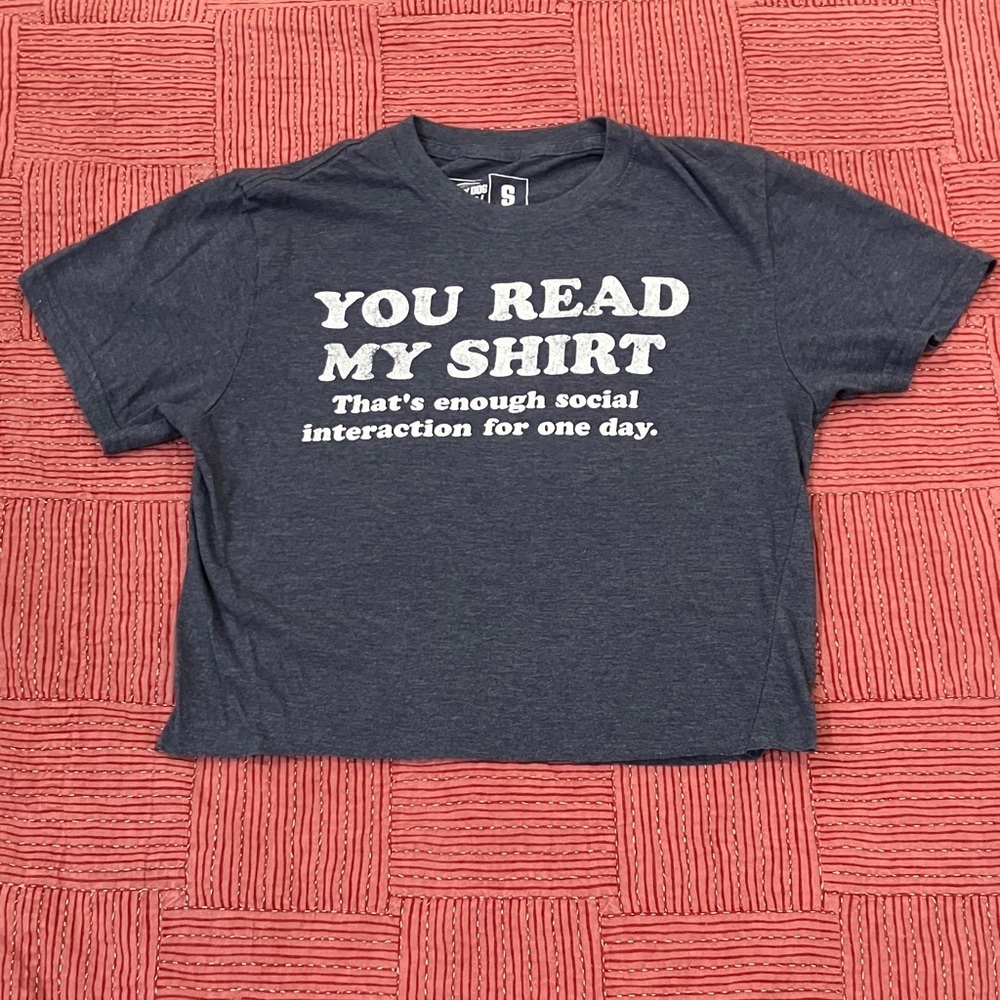 Crazy Dog women’s small Crop Top t-Shirt